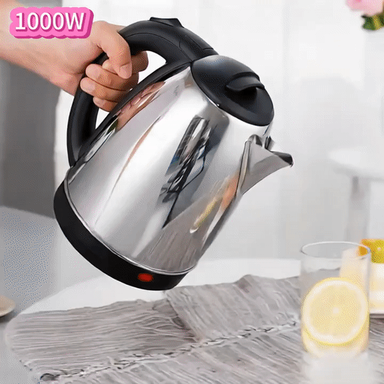 2-liter capacity stainless steel water bottle