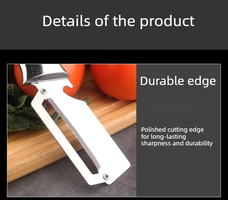 2-in-1, Stainless Steel Multi-functional Vegetable Peeler and Bottle Opener