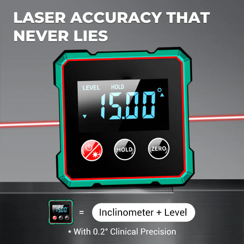 Digital Angle Finder with Electronic Laser