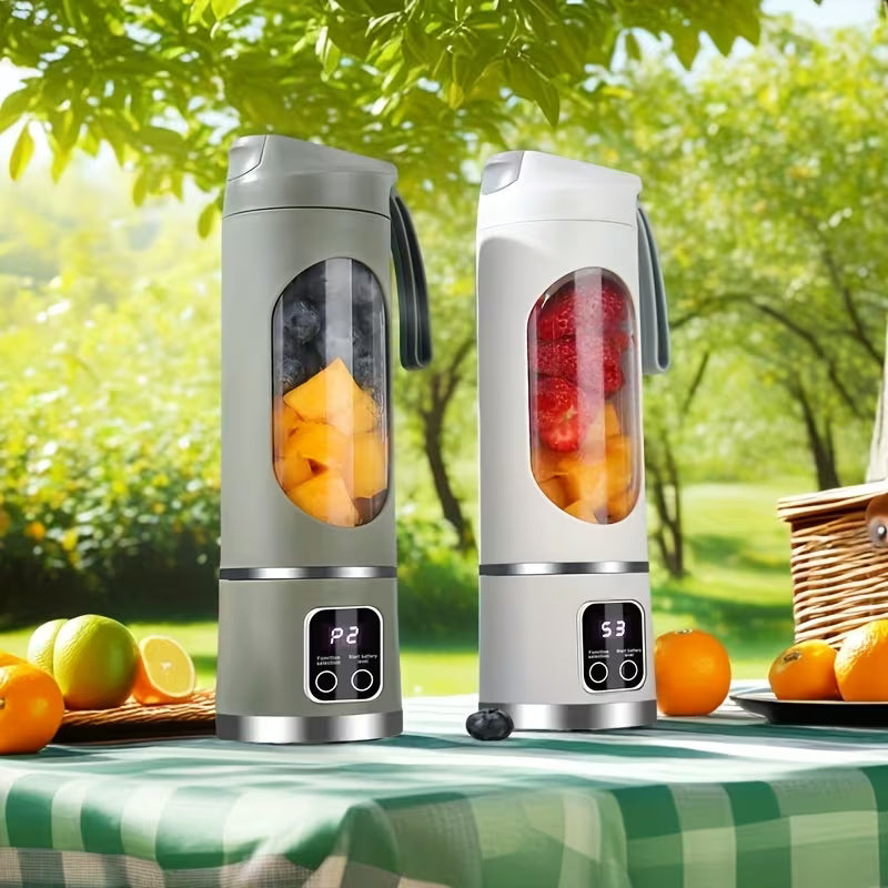 USB charging LED display, portable juice blender