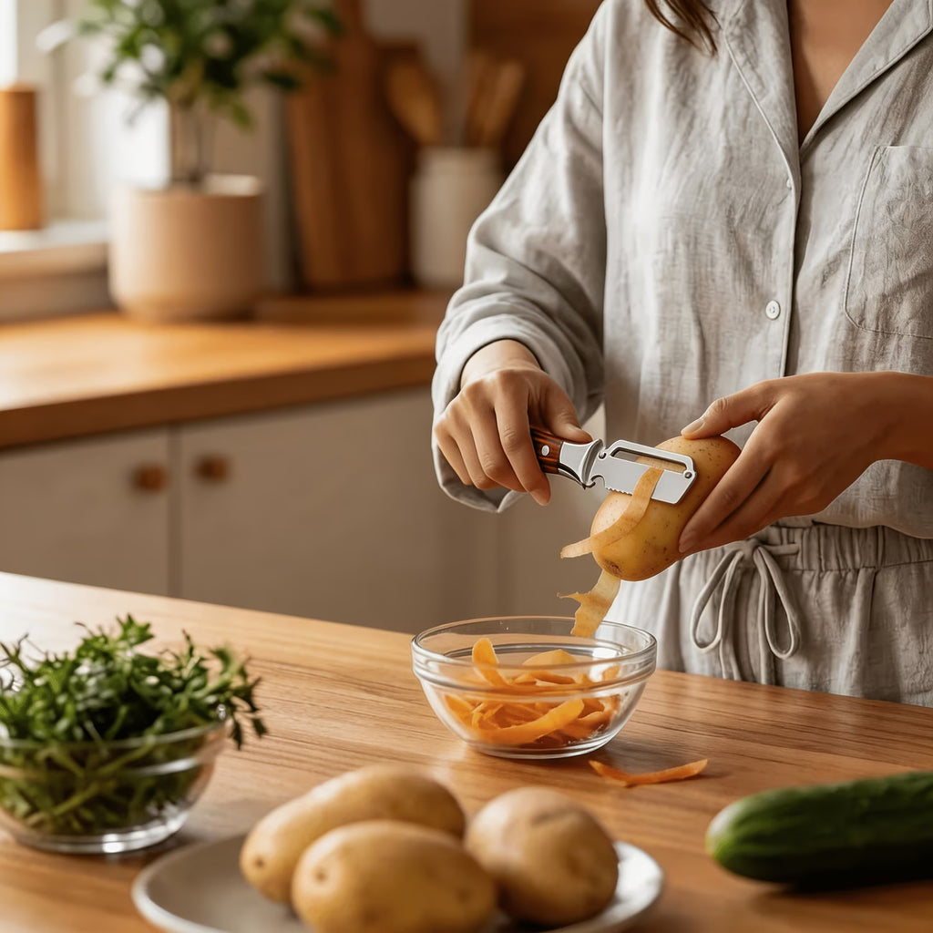 2-in-1, Stainless Steel Multi-functional Vegetable Peeler and Bottle Opener
