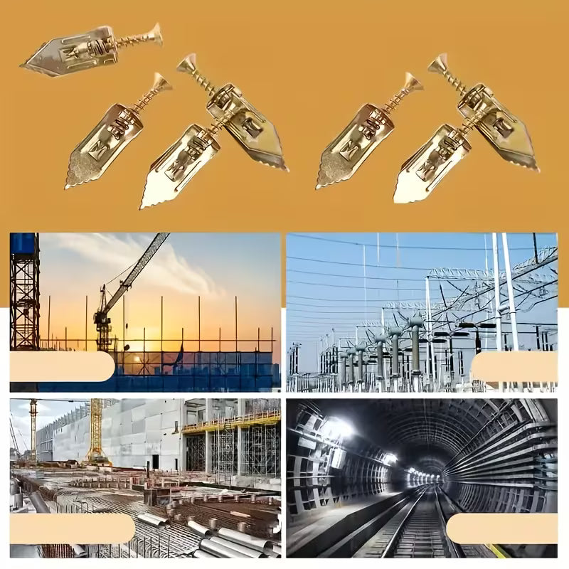 50 Out Expansion Screws, Ideal for Gypsum And Fiber Cement Boards - Easy to Install And Long-Lasting Fasteners