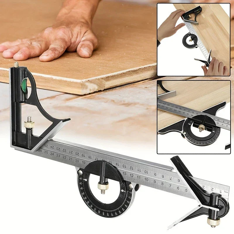 सटीकता र बहुमुखी: 3-इन-1 एड्जस्टेबल कम्बिनेशन स्क्वायर