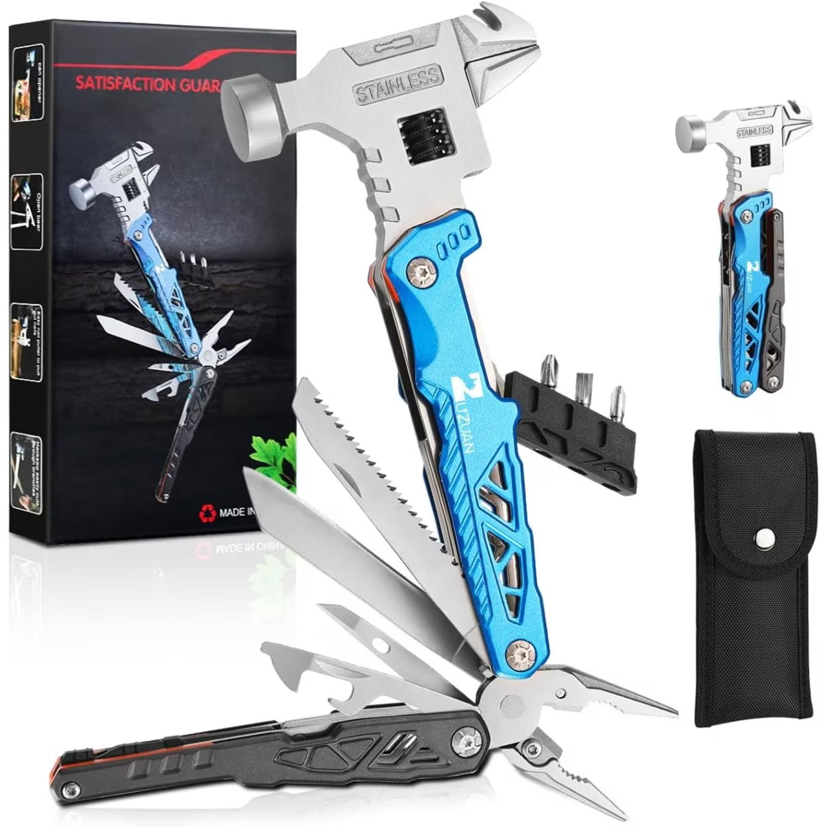 18-in-1 multi-functional tool, professional stainless steel multi-purpose pliers