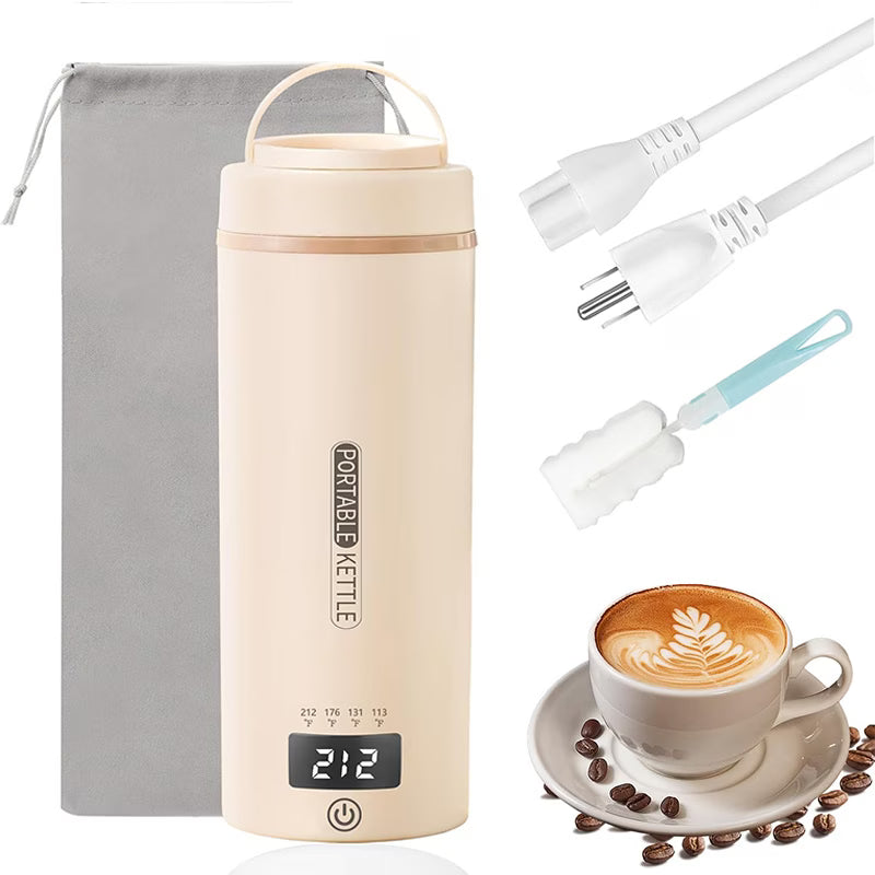 1pc Travel Electric Hot Water Bottle - Portable Small Water Bottle
