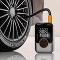 Portable Air Compressor with Digital LCD – Wireless Tire Inflator, USB-C Fast Charging, LED Light, Auto Shut-Off – For Cars, Bikes & More