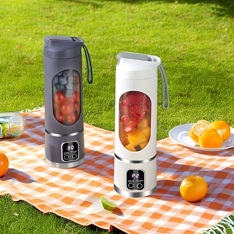USB charging LED display, portable juice blender