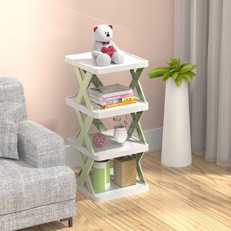 5-layer X-shaped thickened multi-layer foldable shoe rack