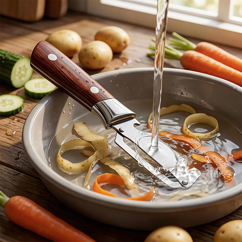 2-in-1, Stainless Steel Multi-functional Vegetable Peeler and Bottle Opener