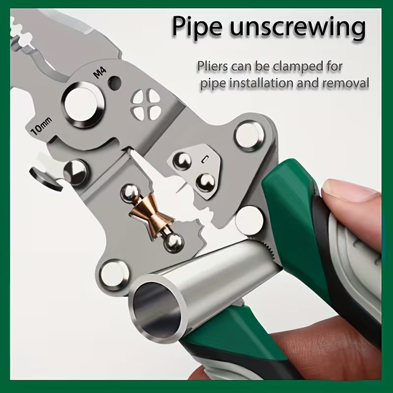 Collapsible Wire Stripper – Multi-Function Electrician Tool for Cutting, Crimping & Stripping, Durable & Precise