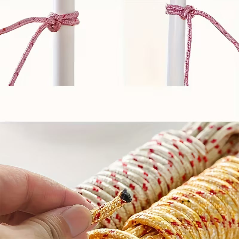 2PCS 5M Multifunction Clothesline (Outdoor/Balcony/Camping, Random Colors)
