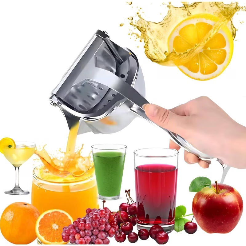 Large-sized aluminum manual orange juice extractor