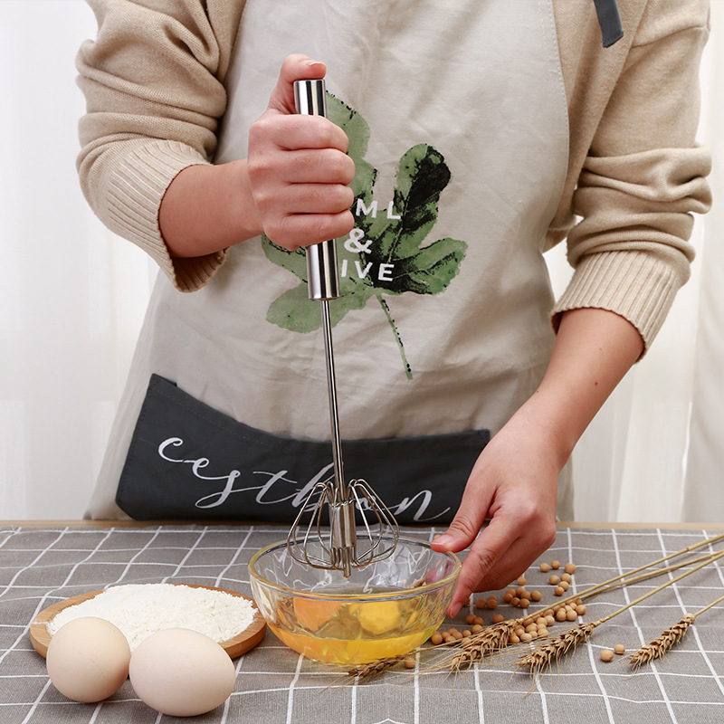 1 set of multi-functional stainless steel mixer and frother, household baking tool