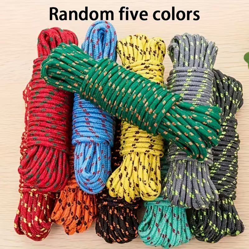 2PCS 5M Multifunction Clothesline (Outdoor/Balcony/Camping, Random Colors)