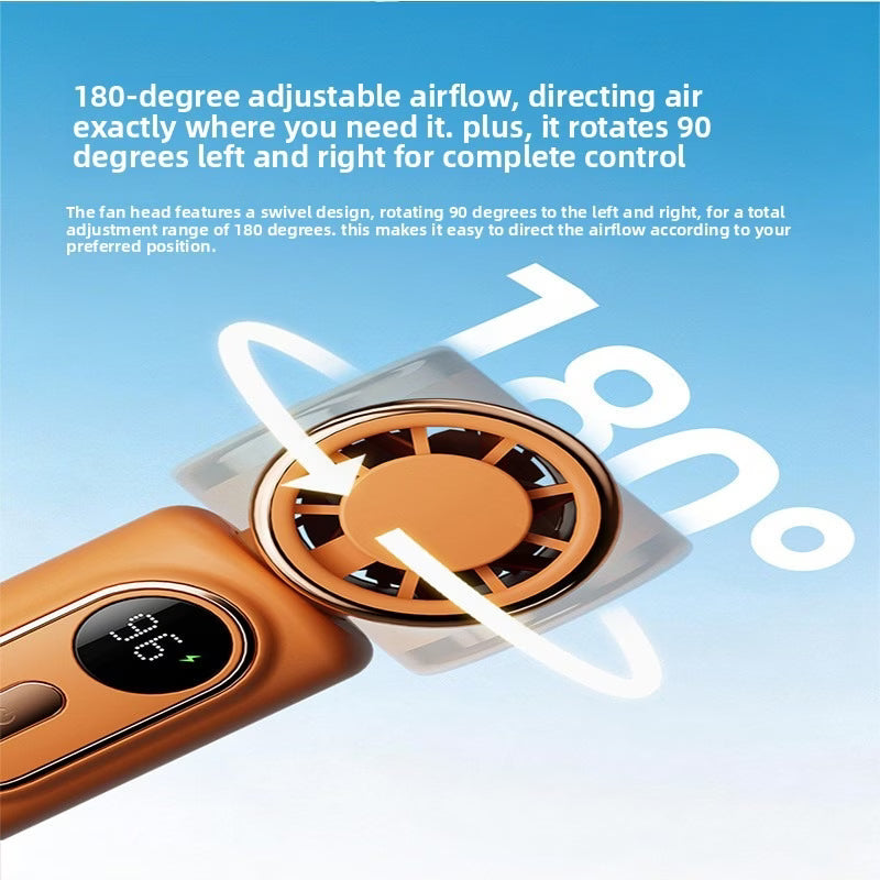 2026 New Mini Portable Charger with 3000mAh Capacity and Long-Lasting Fan