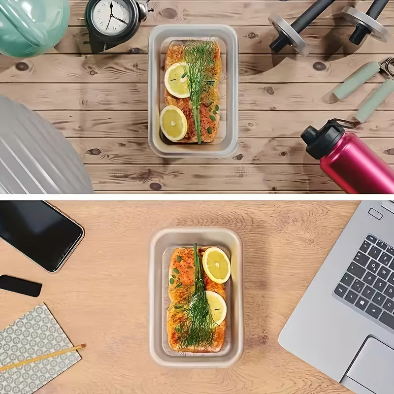 12-piece stackable sealed lunch box - leak-proof, suitable for microwave ovens and dishwashers