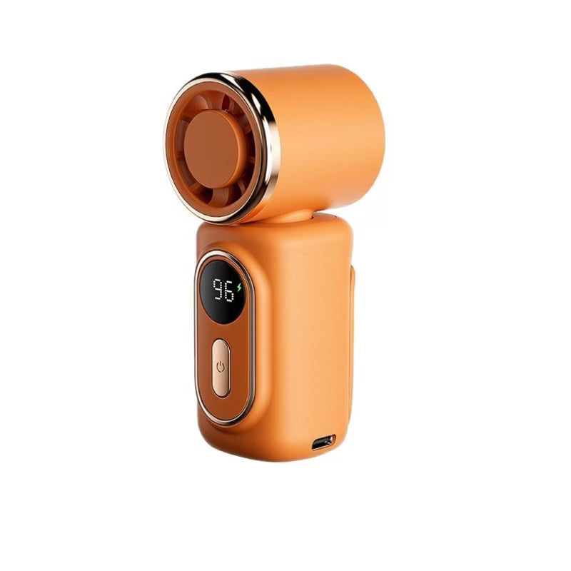 2026 New Mini Portable Charger with 3000mAh Capacity and Long-Lasting Fan
