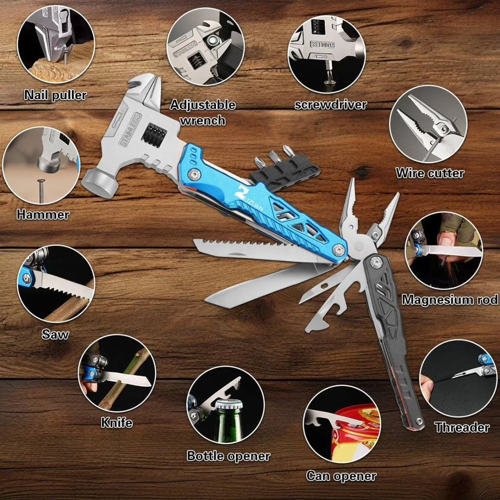 18-in-1 multi-functional tool, professional stainless steel multi-purpose pliers