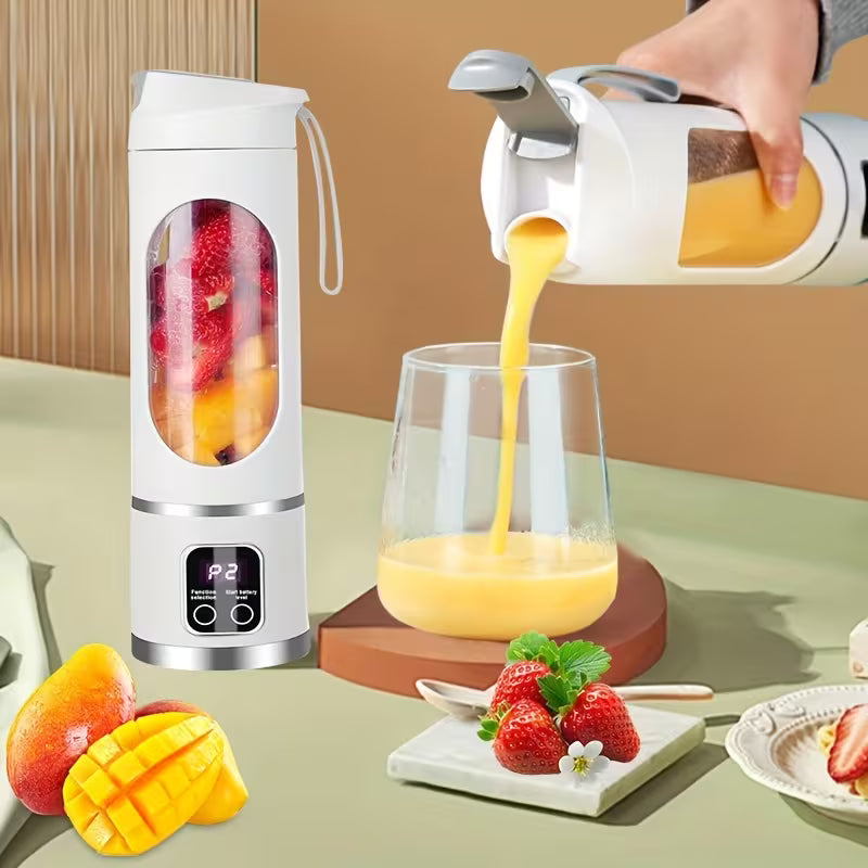 USB charging LED display, portable juice blender