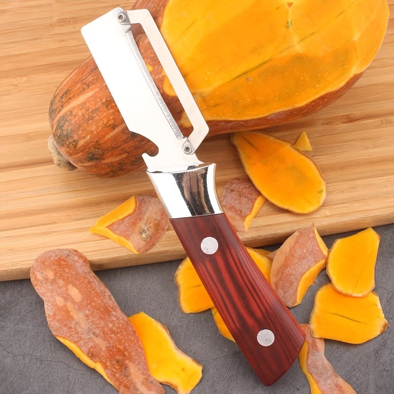 2-in-1, Stainless Steel Multi-functional Vegetable Peeler and Bottle Opener
