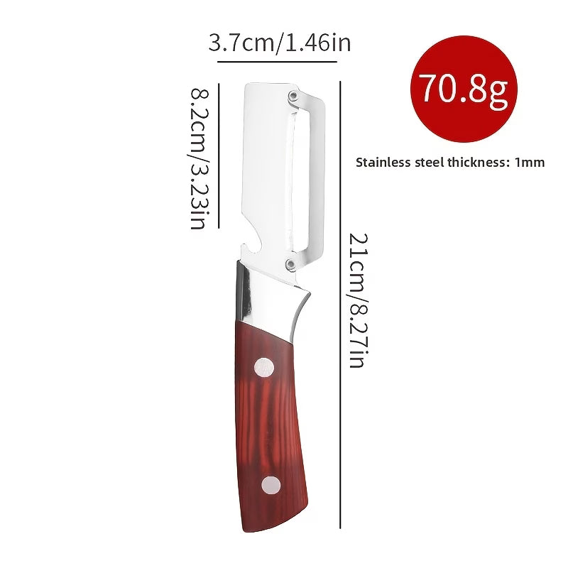 2-in-1, Stainless Steel Multi-functional Vegetable Peeler and Bottle Opener