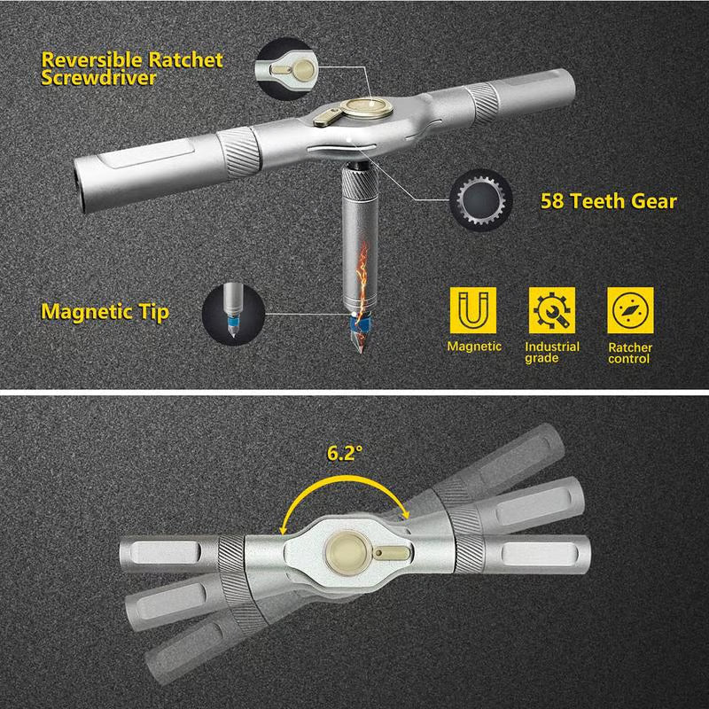 💥Hot Sale 50% Off⏳24-in-1 Multi-Purpose Ratchet Screwdriver Set