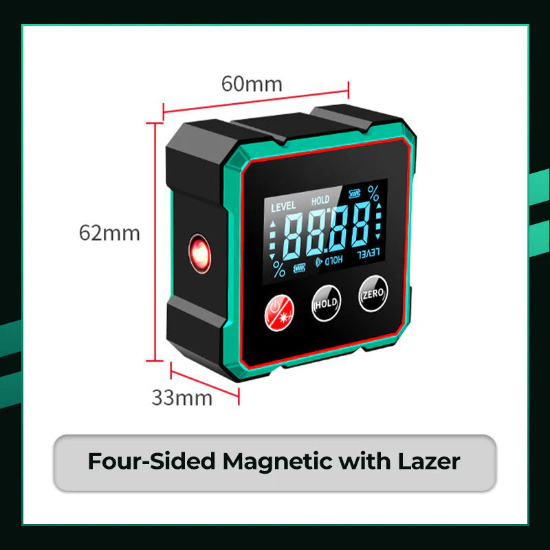 Digital Angle Finder with Electronic Laser