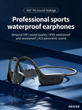 Bone Conduction Headphones – Open-Ear Wireless Sport Earbuds with Mic, 15H Playtime