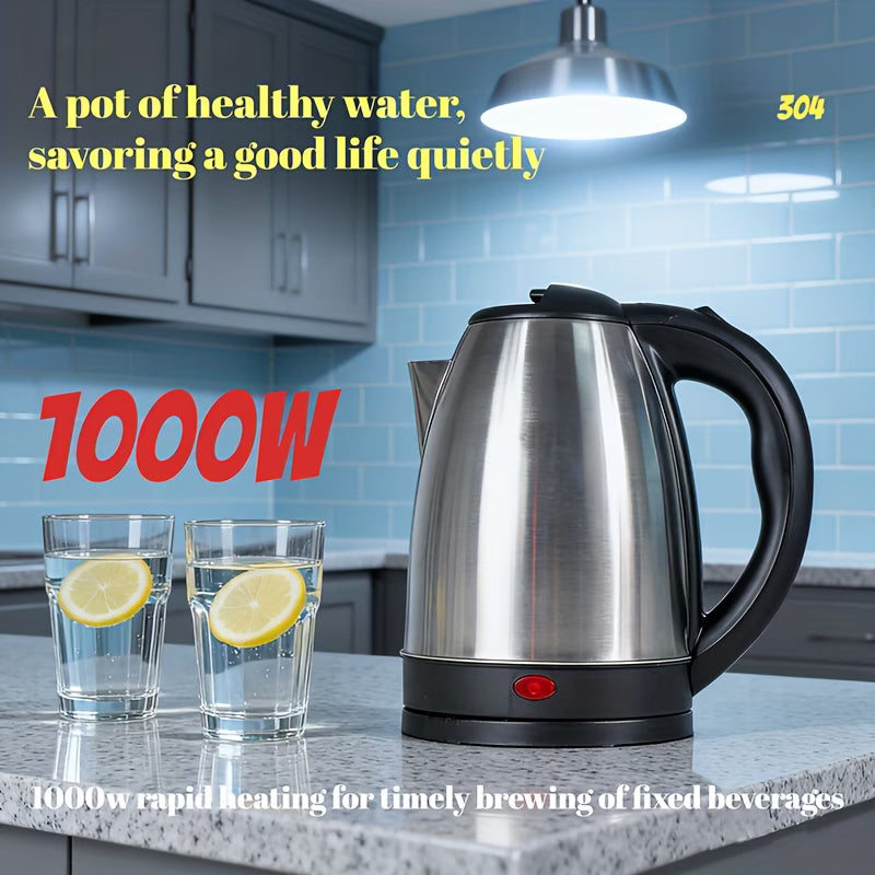 2-liter capacity stainless steel water bottle