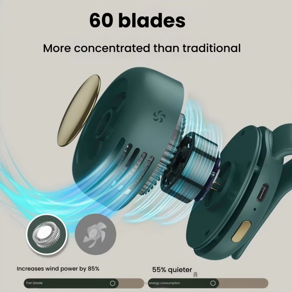 MINI clip fan, small whirlwind high-speed fan