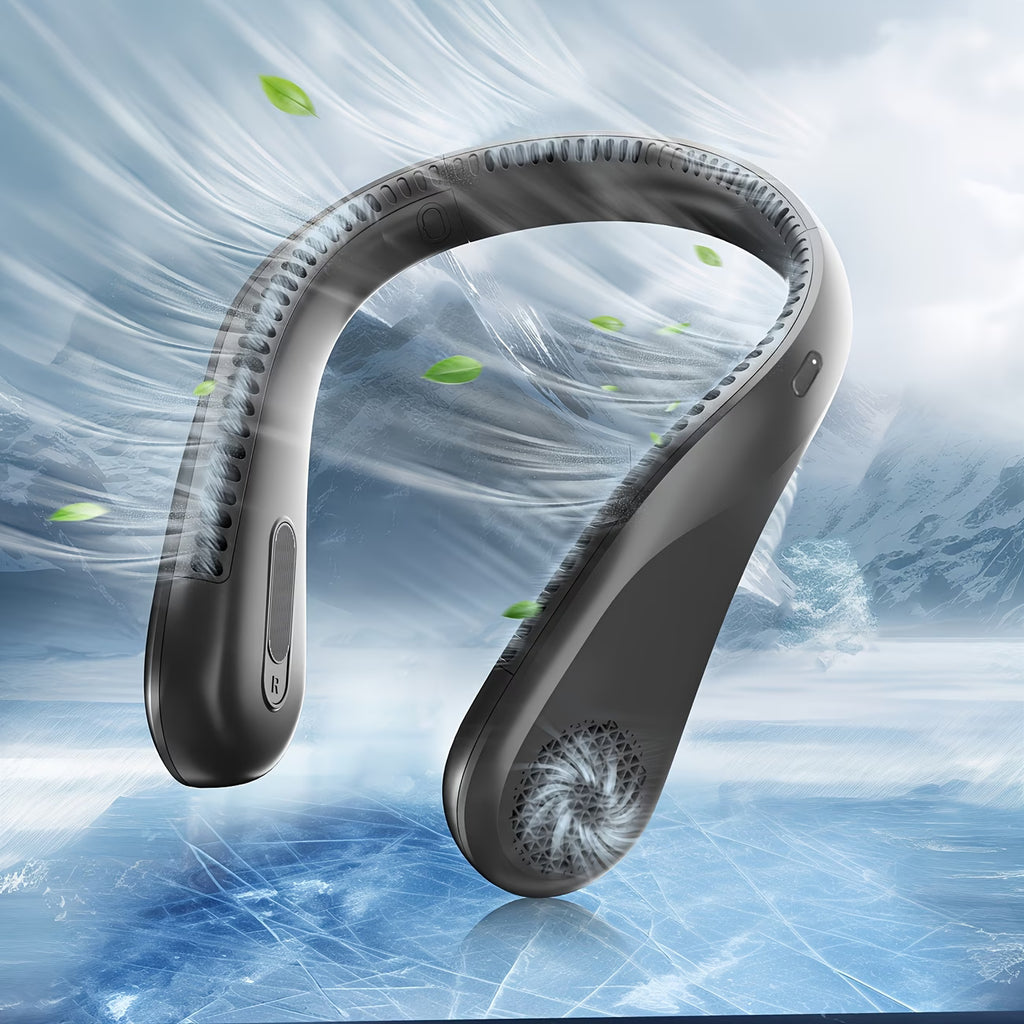 Portable Neck Fan - Rechargeable USB-powered Cooling Fan