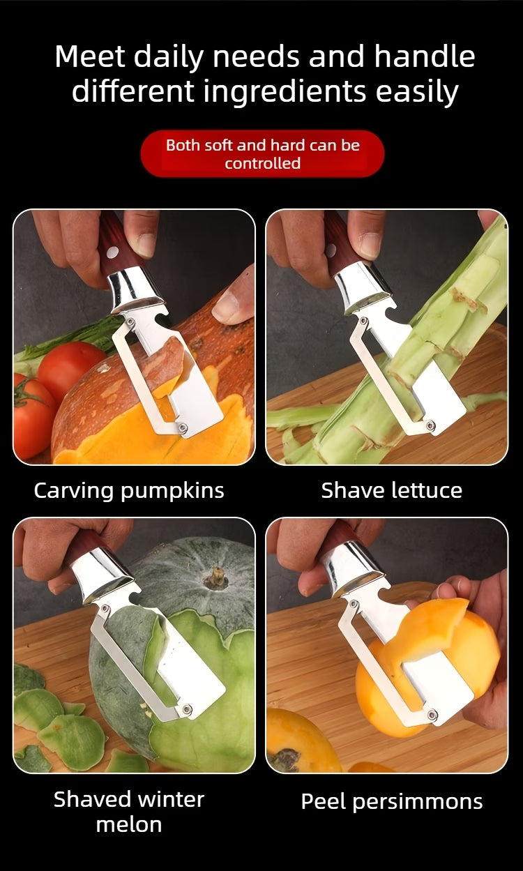 2-in-1, Stainless Steel Multi-functional Vegetable Peeler and Bottle Opener