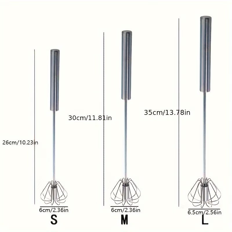 1 set of multi-functional stainless steel mixer and frother, household baking tool