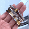 Luxury Set Men Bracelet Stainless Steel Handmade