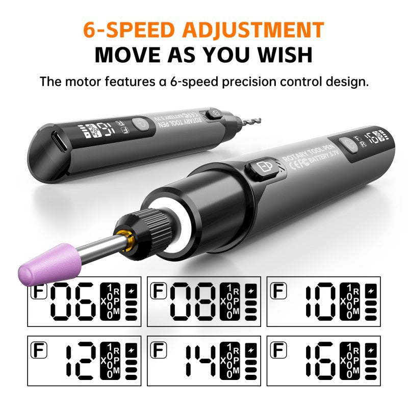 Intelligent LCD wireless rotating tool / Professional polishing, drilling, engraving