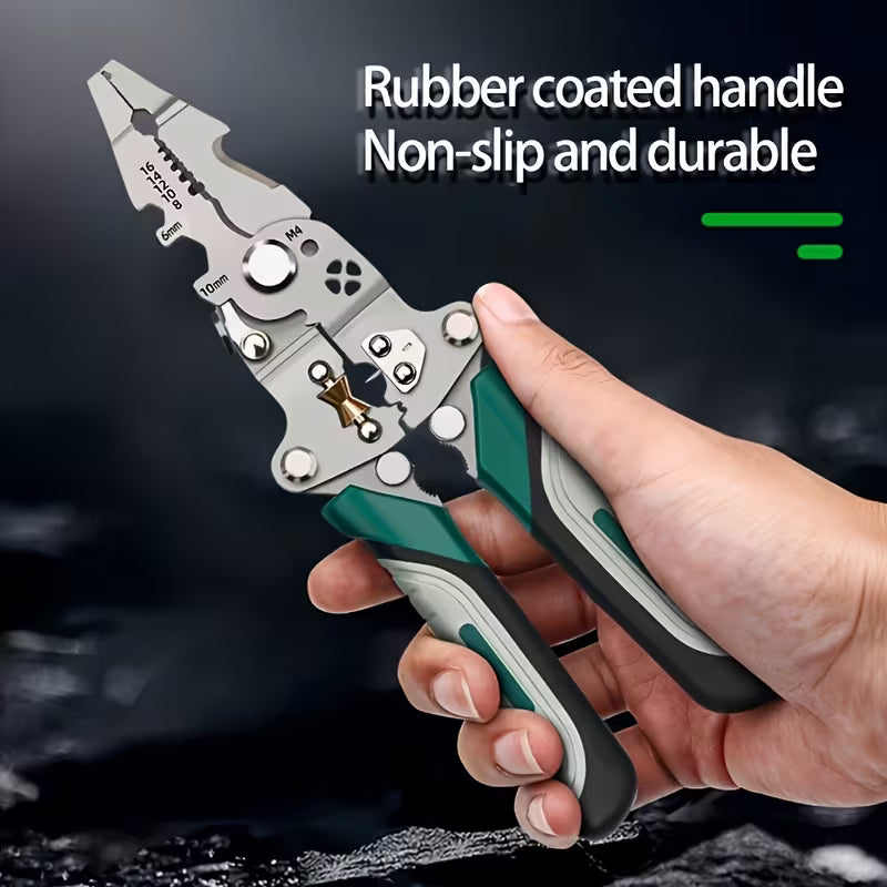 Collapsible Wire Stripper – Multi-Function Electrician Tool for Cutting, Crimping & Stripping, Durable & Precise